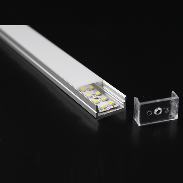 W23,5 mm * H10,9 mm (binnenbreedte 20 mm) LED-aluminiumprofiel zonder vleugel